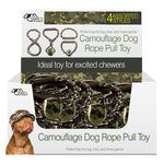 Camouflage Dog Rope Pull Toy 4 Assortment Countertop Display