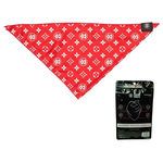 Fresh Pawz Monogram Hype Red Cooling Bandana in Size Small