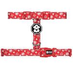 Fresh Pawz  Monogram Red Hype H Harness in Size Small