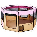 Zampa Extra Small Pet Playpen in Pink