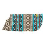 Medium Aztec Teal Dog Poncho