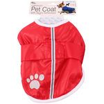 Lightweight Pet Coat with Felt Lining Hook and Loop Closure