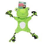 Crinkle Pet Dog Toy with Squeaking Stuffed Animal Head
