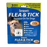 Sergeant's 3 Month Supply Flea & Tick Squeeze-On Treatment for Dogs Under 33 lbs