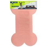 Mod Dog 24"x16" Bone Shaped Feeding Mat in Coral
