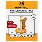 Meow and Roll Cat Scratching Post in Orange Design
