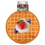 8.6" Pancake and Waffle Assorted Nylon Flying Dog Fetch Toy with Squeaker