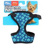 Small Adjustable Pet Breathable Fabric Harness Assorted Patterns Chest Size 13" to 17"