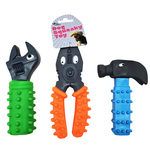 Tool-Shape Rubber Dog Squeaky Pet Toy Assortment