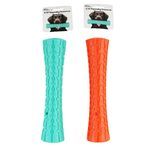 9.25" Long  Squeaky Textured Dog Toy in Assorted Colors
