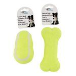 Tennis Ball Material Dog Toy in Assorted Fun Shapes