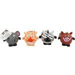 Puffy Squeaky Pet Play  Dog Chew Toys in Assorted Zoo Animal Styles