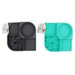 Interactive Slow Feeder Pet Bowl and Lick Mat Tray