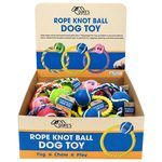 7" Ring Rope Pet Toy in Assorted Colors with Countertop Display