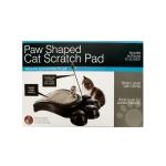 Paw-Shaped Cat Scratch Pad with Dangle Toy