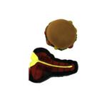 Hamburger and steak dog squeeze toy