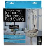 Macrame Hanging Cat Hammock Indoor Cat Bed Swing