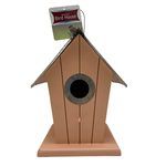 Wood Birdhouse with Tin Roof