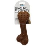 6.85" Wood Fiber Pet Dog Chew Toy with Raised Bumps