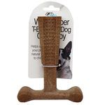 5.75" Wood Fiber T-Bone Pet Dog Chew Toy