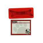 Dog biscuit cutter and recipe gift set
