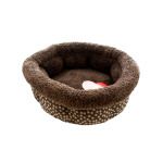Small Polka Dot High Wall Pet Bed