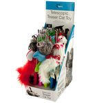Telescopic Teaser Cat Toy Countertop Display