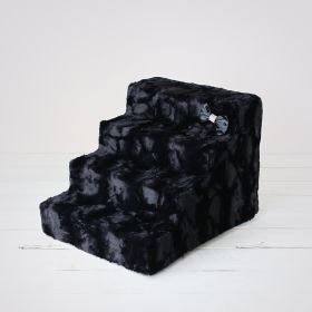 Luxury Pet Stairs (Color: Black Diamond, size: 4- Step)